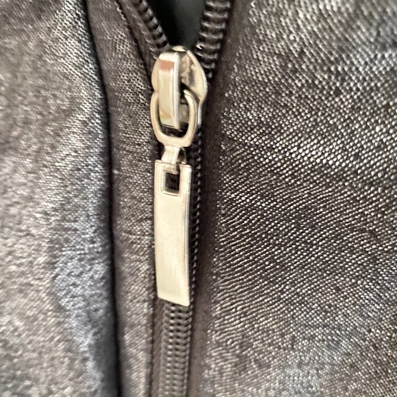 Sandro ༄ Cropped Swing Jacket ༄ Metallic Black + Silver Hardware ༄ M ༄ - Picture 10 of 14